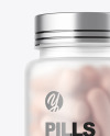 Frosted Pills Bottle Mockup