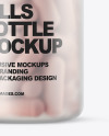 Frosted Pills Bottle Mockup