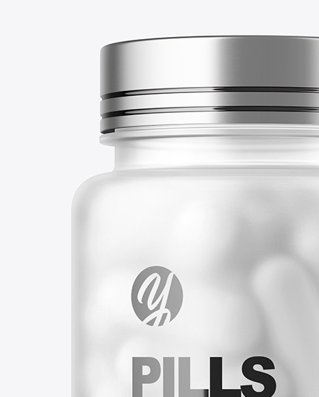 Frosted Pills Bottle Mockup Frosted Pills Bottle Mockup