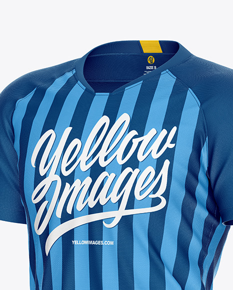 Men’s Soccer Jersey Mockup – Front Half-Side View