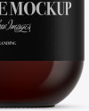 Amber Glass Rum Bottle Mockup Amber Glass Rum Bottle Mockup