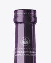 Clear Glass Bottle With White Wine Mockup