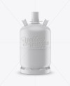 Matte LP Gas Cylinder with Cap Mockup - Front View