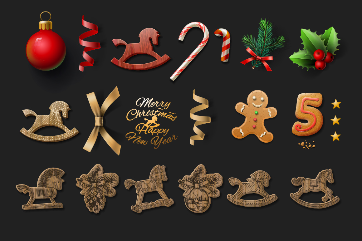Vector Christmas bundle Vector Christmas bundle
