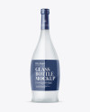 Frosted Glass Vodka Bottle Mockup