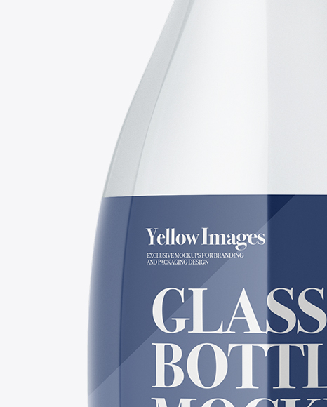 Frosted Glass Vodka Bottle Mockup