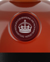 Clear Glass Bottle With Cognac Mockup