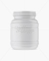 Matte Plastic Jar Mockup - Front View