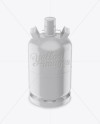 Glossy LP Gas Cylinder w/ Cap Mockup - Front View (High Angle)