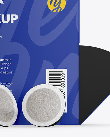 Paper Box With Coffee Capsules Mockup