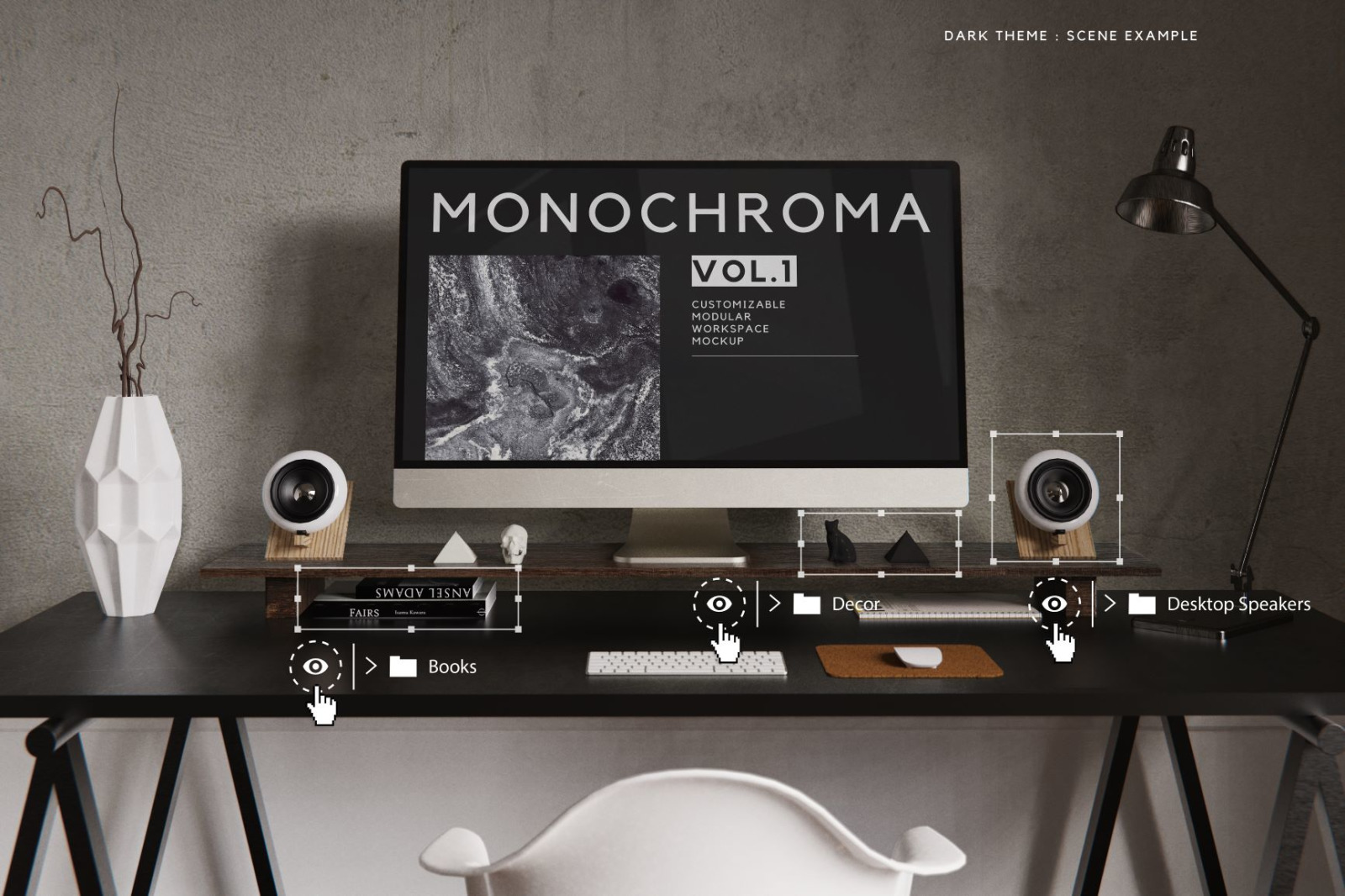 Customizable Workspace Mockup - iMac & MacBook Pro Customizable Workspace Mockup - iMac & MacBook Pro