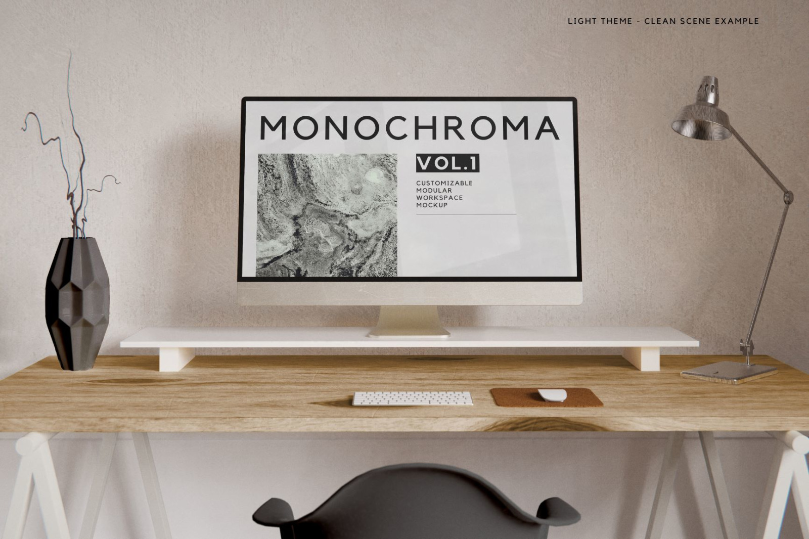 Customizable Workspace Mockup - iMac & MacBook Pro Customizable Workspace Mockup - iMac & MacBook Pro