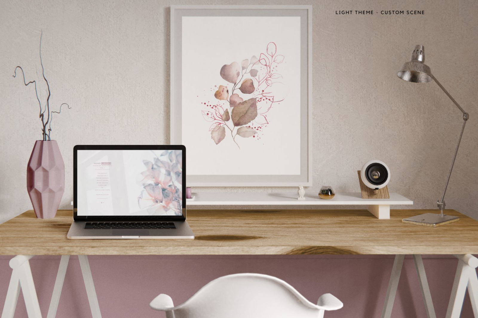 Customizable Workspace Mockup - iMac & MacBook Pro Customizable Workspace Mockup - iMac & MacBook Pro