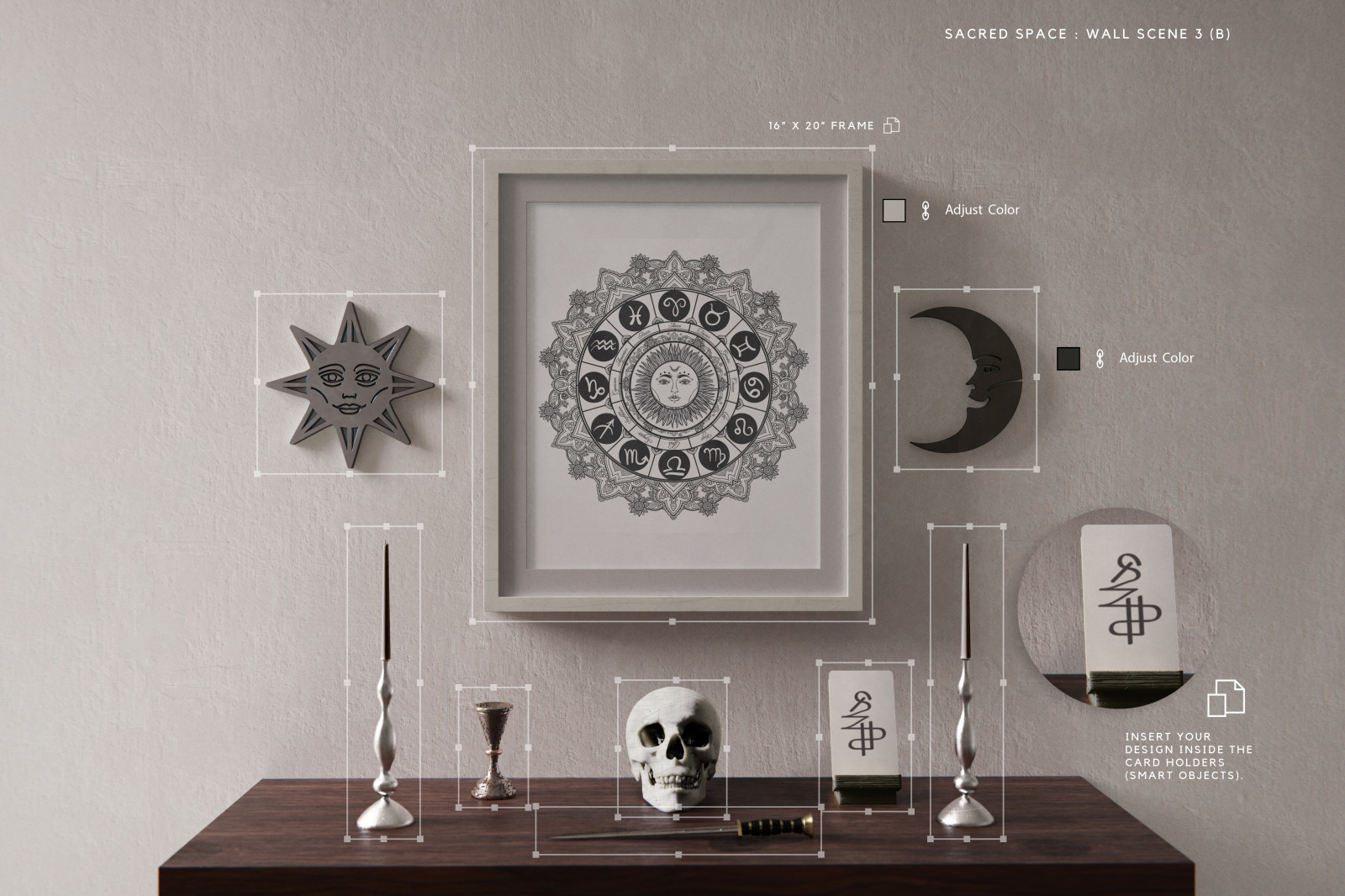 Sacred Space Mockup - Customizable Scene