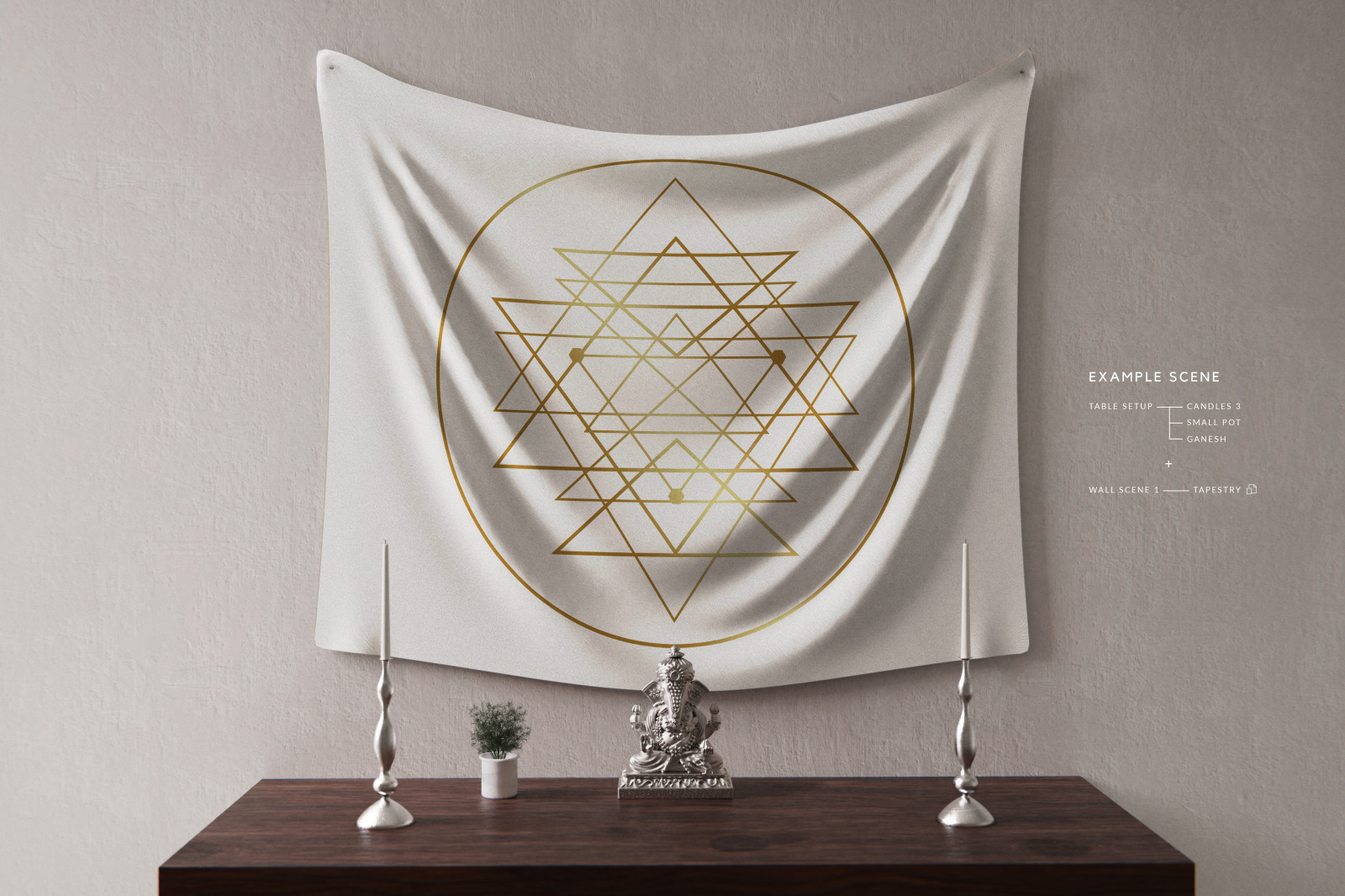 Sacred Space Mockup - Customizable Scene