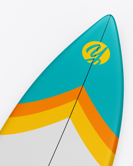 Squash Tail Surfboard Mockup