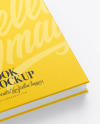 Hardcover Book w/ Textured Cover Mockup