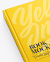 Hardcover Book w/ Textured Cover Mockup