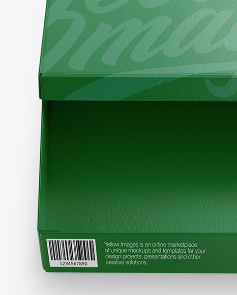 Paper Shoes Box Mockup