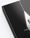 Hardcover Book w/ Glossy Cover Mockup