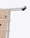 Shopping Cart W/ Kraft Boxes Mockup