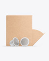 Kraft Box With Coffee Capsules Mockup