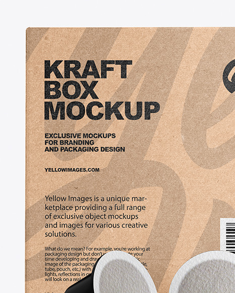 Kraft Box With Coffee Capsules Mockup