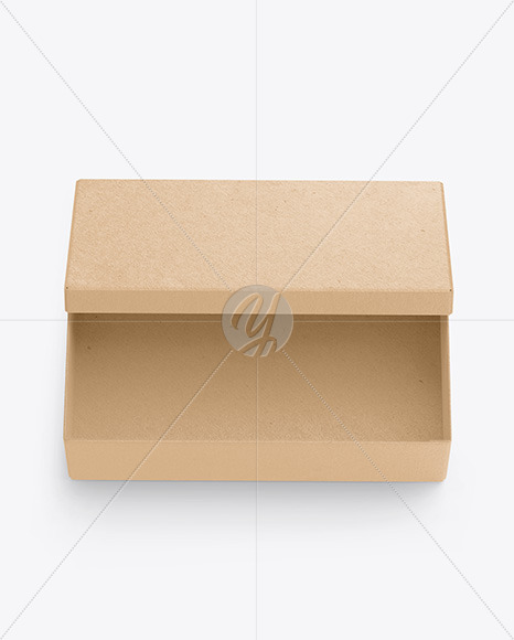 Kraft Shoes Box Mockup