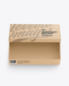 Kraft Shoes Box Mockup