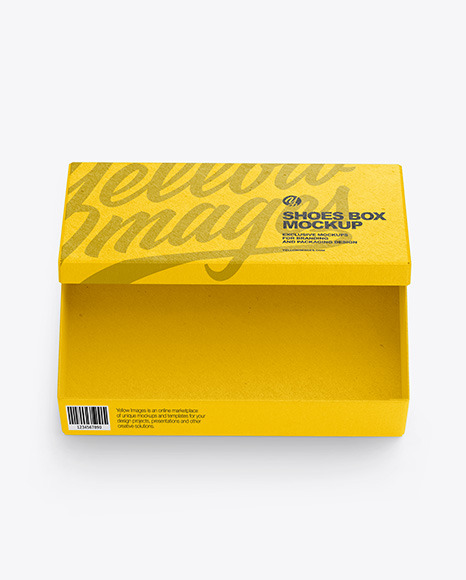 Kraft Shoes Box Mockup