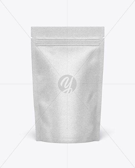 Kraft Paper Stand-up Pouch Mockup