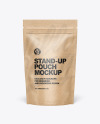 Kraft Paper Stand-up Pouch Mockup