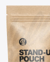 Kraft Paper Stand-up Pouch Mockup