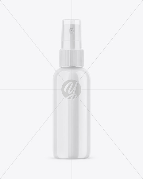 Glossy Spray Bottle Mockup Glossy Spray Bottle Mockup