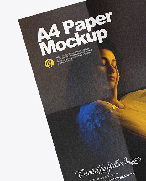 A4 Paper Mockup