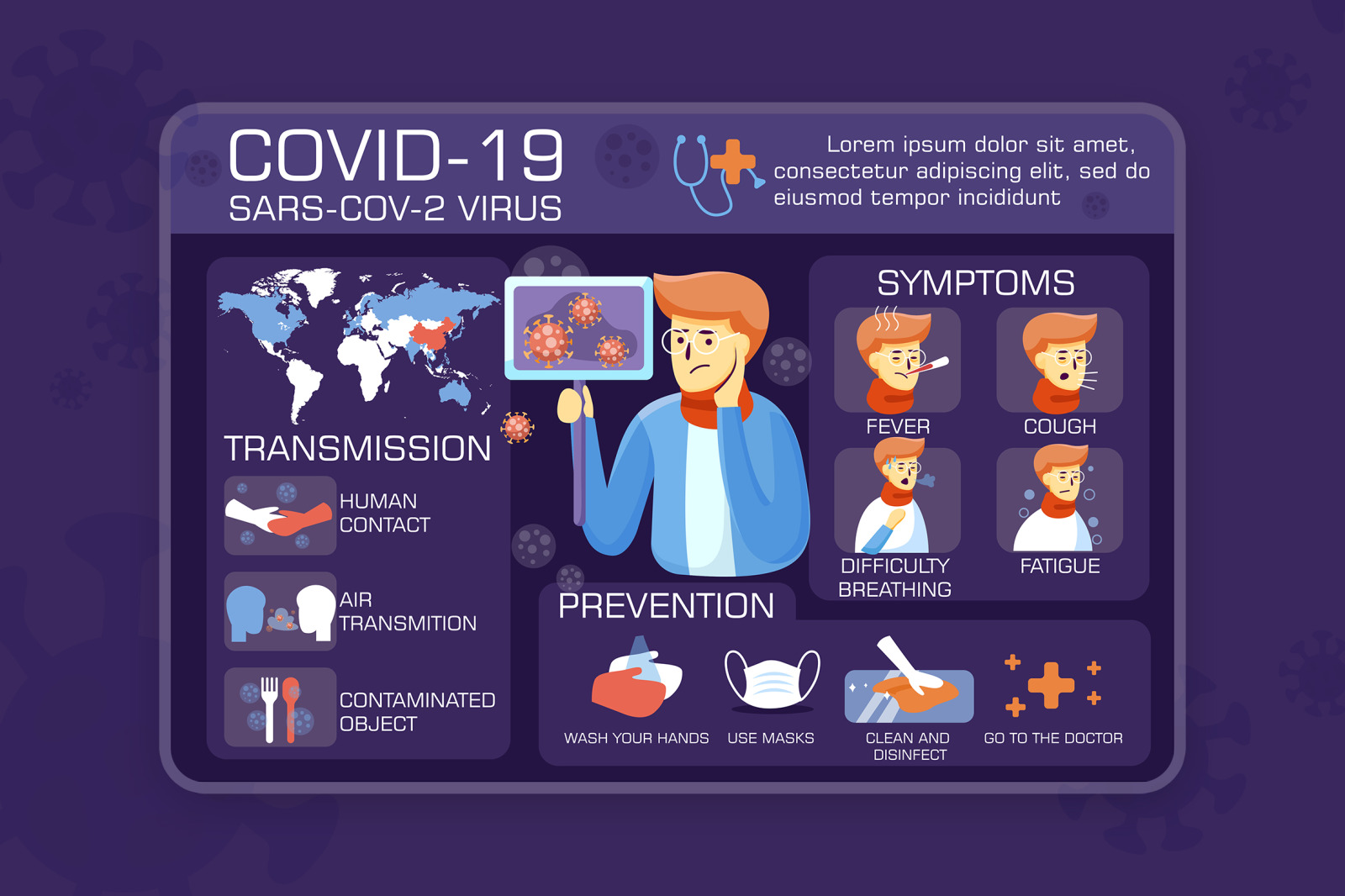 M52_COVID-19 Coronavirus Illustrations M52_COVID-19 Coronavirus Illustrations
