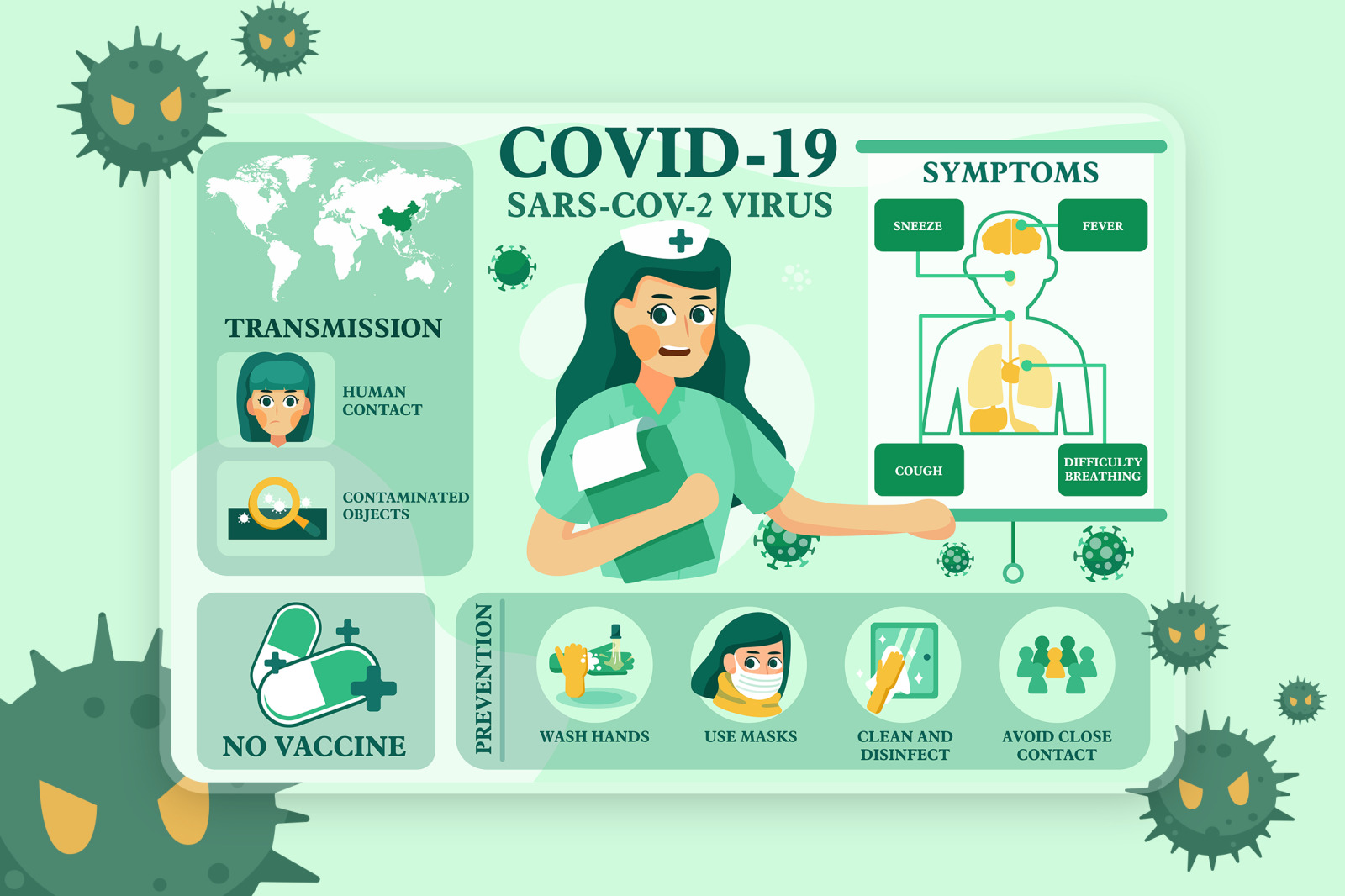 M52_COVID-19 Coronavirus Illustrations M52_COVID-19 Coronavirus Illustrations