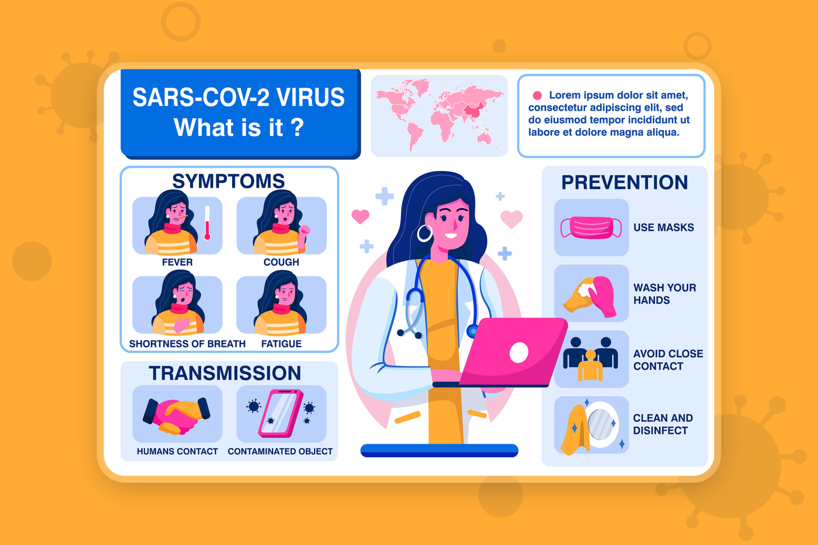 M52_COVID-19 Coronavirus Illustrations M52_COVID-19 Coronavirus Illustrations