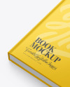 Hardcover Book w/ Matte Cover Mockup