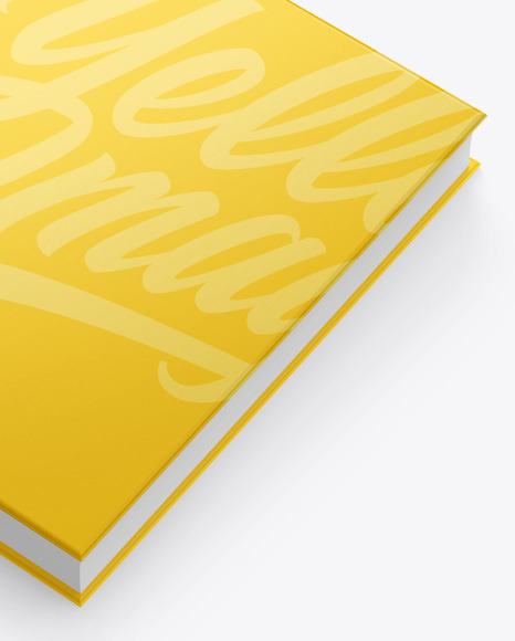 Hardcover Book w/ Matte Cover Mockup