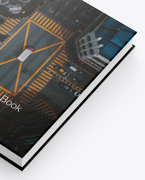 Hardcover Book w/ Textured Cover Mockup