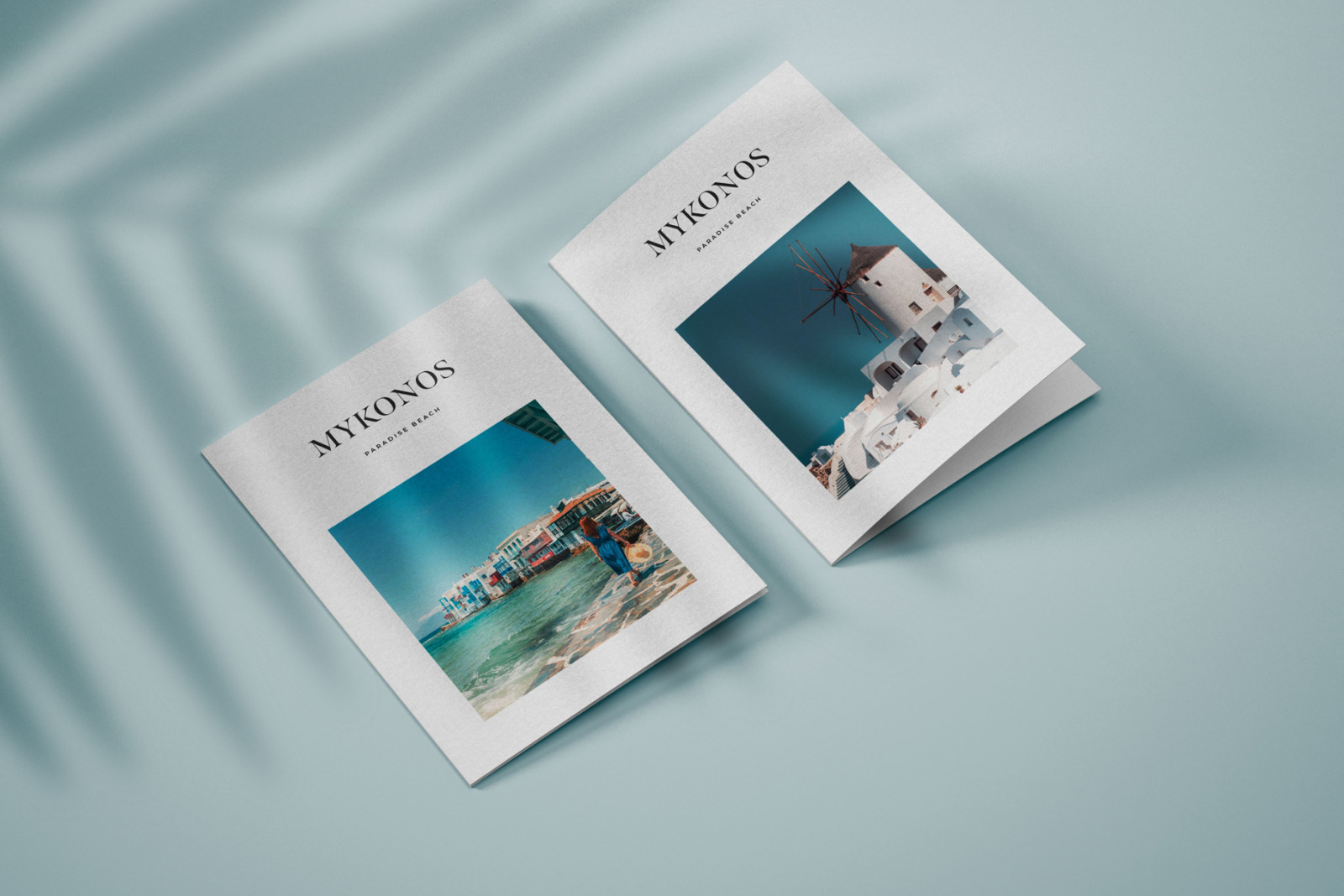 Vertical Bifold Flyer Mockup Set