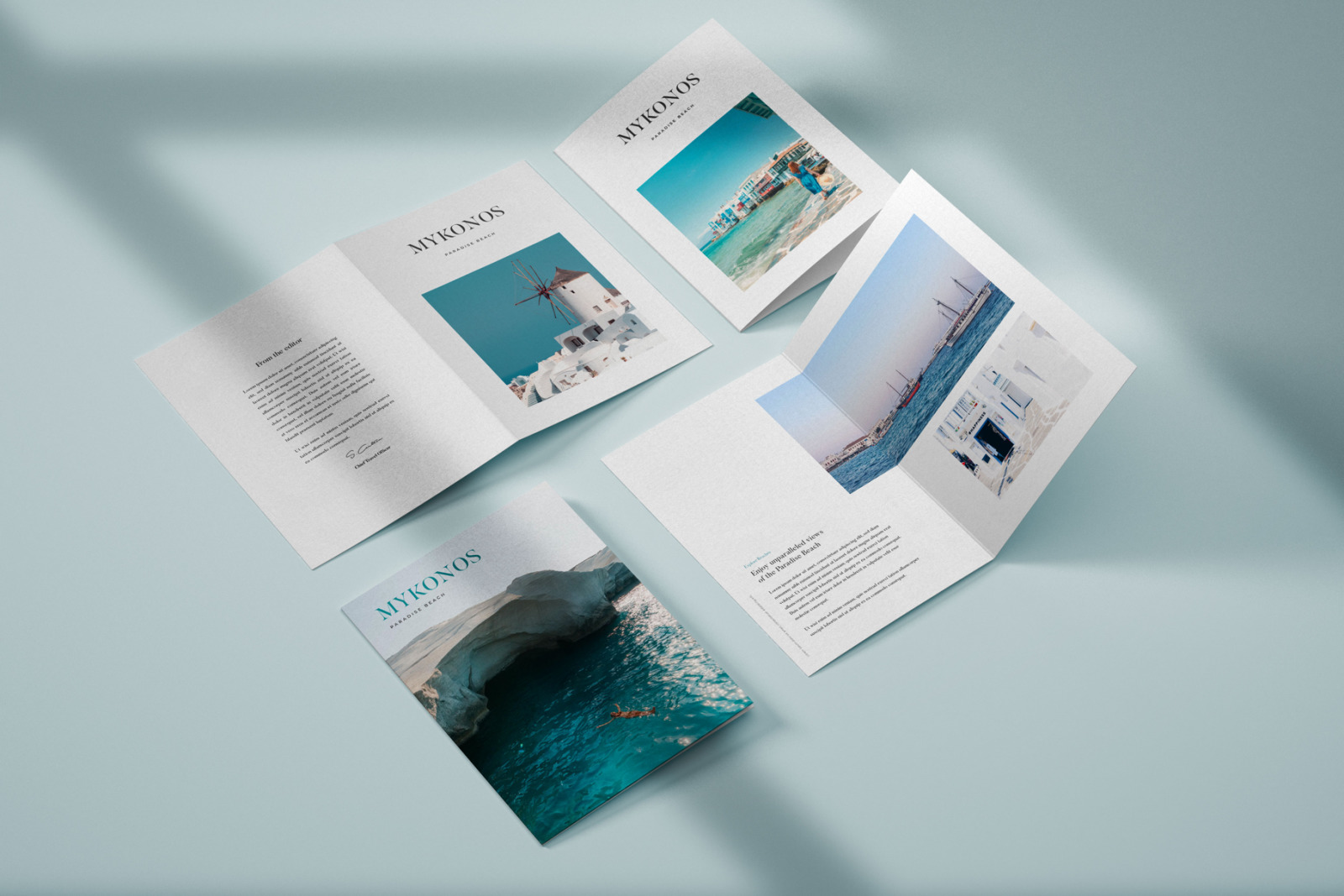 Vertical Bifold Flyer Mockup Set Vertical Bifold Flyer Mockup Set