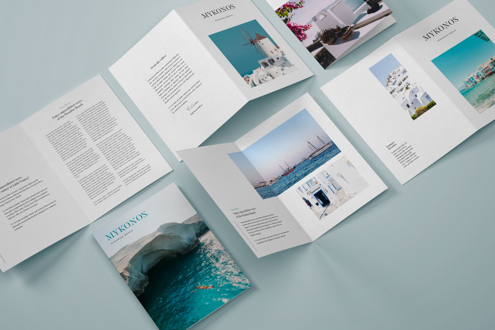 Vertical Bifold Flyer Mockup Set Vertical Bifold Flyer Mockup Set