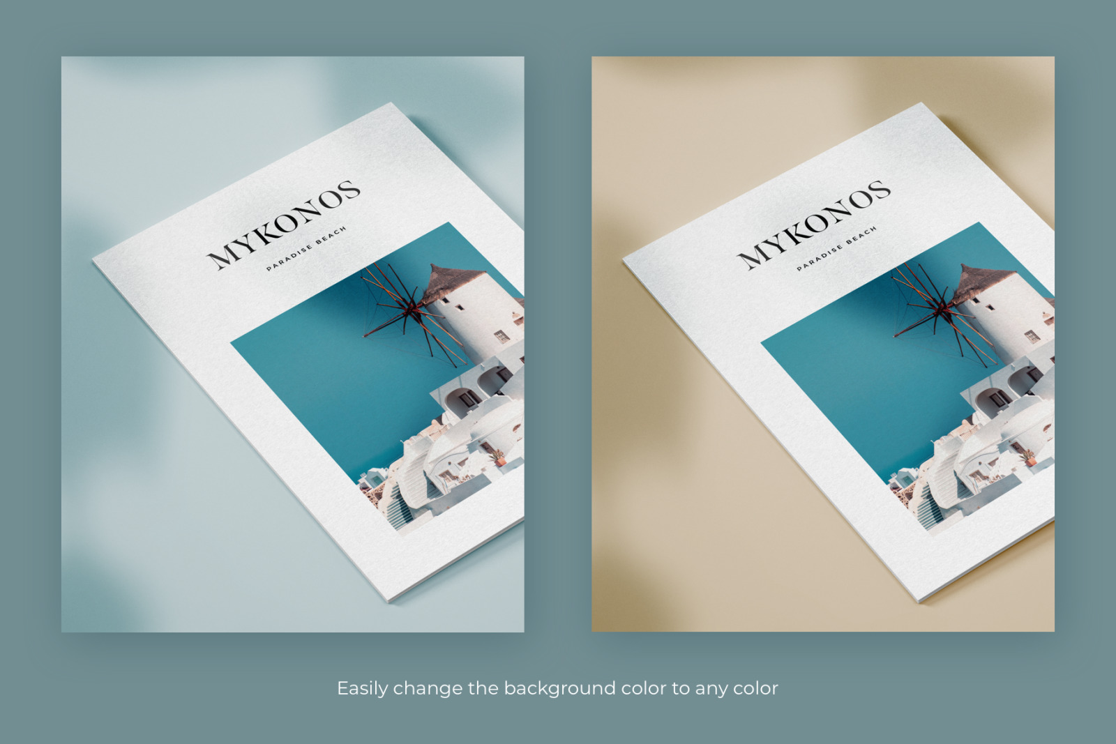 Vertical Bifold Flyer Mockup Set