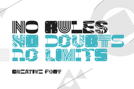 No Rules font - Typography logo