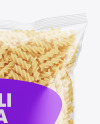 Plastic Bag With Fusilli Pasta