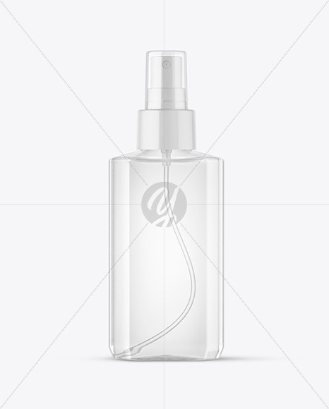 Clear Spray Bottle Mockup