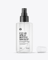 Clear Spray Bottle Mockup