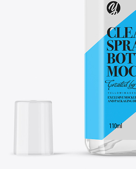 Clear Spray Bottle Mockup